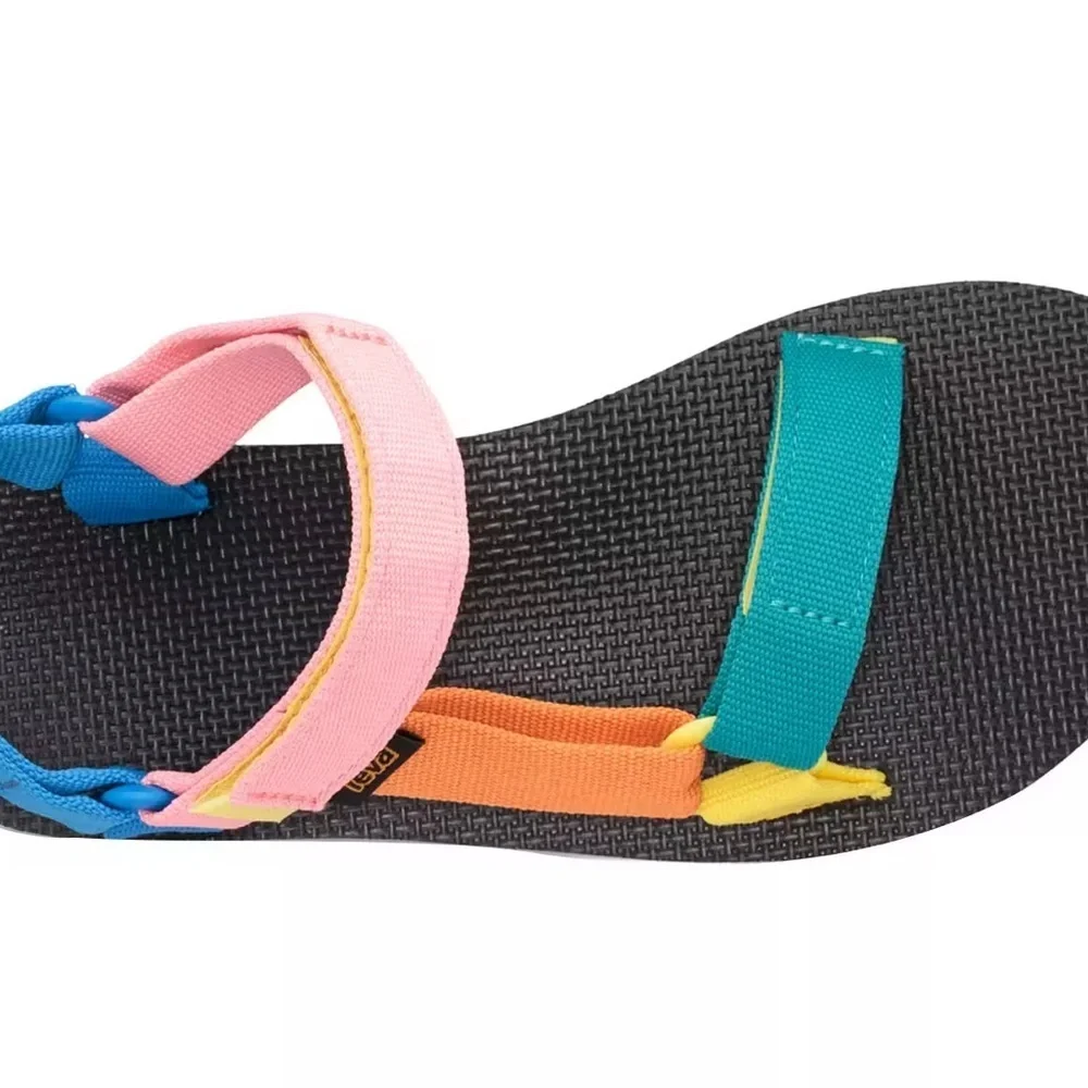 NWT Teva Original Universal Sandal SOLD OUT Multicolor Color Block - Picture 3 of 11